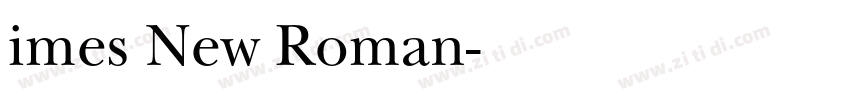 imes New Roman字体转换
